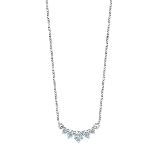 5-stone Arc Lab Grown Diamond Necklace - 0.33ct