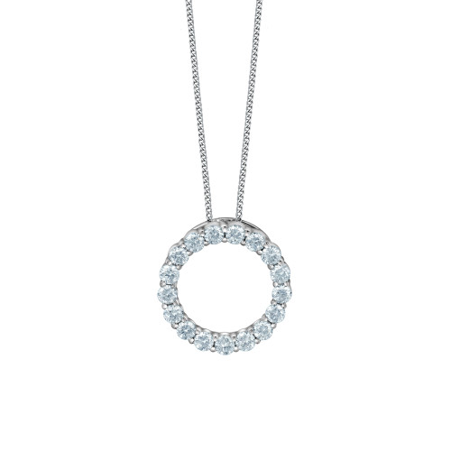 Circle Lab Grown Diamond Necklace - 0.50ct