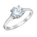 Flared Solitaire Lab Grown Diamond Ring- 1.50ct