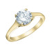Flared Solitaire Round Lab Grown Diamond Ring- 1.50ct