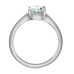 Flared Solitaire Oval Lab Grown Diamond Ring- 1.55ct