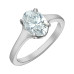 Flared Solitaire Oval Lab Grown Diamond Ring- 1.55ct