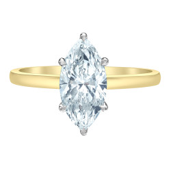 Marquise Lab Grown Diamond with Hidden Halo- 1.63ct TDW