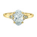Oval Lab Grown Diamond Ring with Accents- 1.64ct TDW Oval Lab Grown Diamond Ring with Accents- 1.64ct TDW