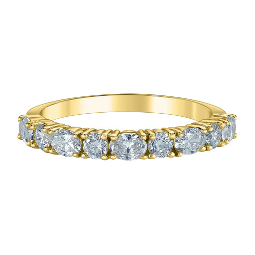 Oval and Round Lab Grown Diamond Band- .75ct TDW Oval and Round Lab Grown Diamond Band- .75ct TDW