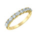 Radiant and Round Cut Lab Grown Diamond Band- 0.75ct TDW Radiant and Round Cut Lab Grown Diamond Band- 0.75ct TDW