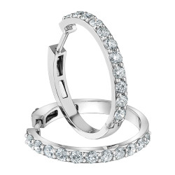 Lab Grown Diamond Hoop Earrings (1.00ct- 1.50ct)