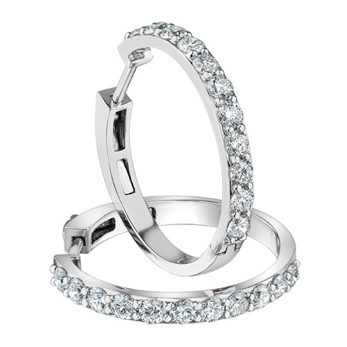 Lab Grown Diamond Hoop Earrings (1.00ct- 1.50ct)