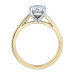 Yellow Gold Lab Grown Diamond Solitaire Ring- 1.00ct