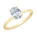 Oval Lab Grown Diamond Solitaire Ring- 1.00ct