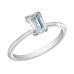 Emerald Cut Lab Grown Diamond Solitaire- 1.01ct