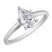Pear Shape Lab Grown Diamond Solitaire Ring- 1.00ct