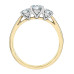 Three Stone Lab Grown Diamond Ring- 1.116 ct