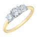 Three Stone Lab Grown Diamond Ring- 1.116 ct