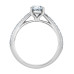 Oval with Pin-Set Cathedral Lab Grown Diamond Band- 1.20ct TDW