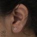 Lilac Amethyst Rope Halo Earrings
