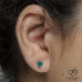 Emerald Tension Set Stud Earrings