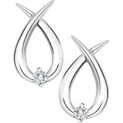 Diamond White Gold Earrings