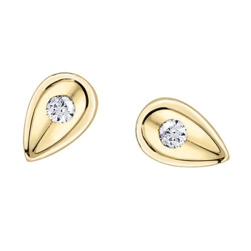 Tear Drop Diamond Earrings