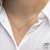 Tension Set Diamond Pendant- Rose Gold