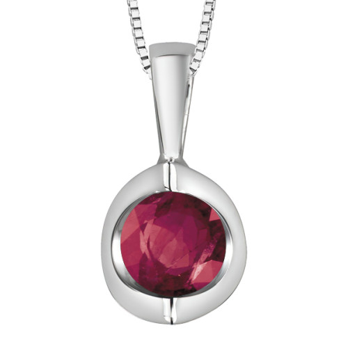 Ruby Tension Set Pendant