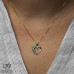 Emerald and Diamonds Heart Pendant