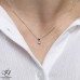 Tension Set Diamond Pendant