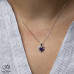 Amethyst Heart Shape Diamond Pendant