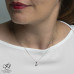 Solitiare Diamond Pendant- Square Outline