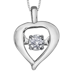 Tempo Heart Diamond Pendant