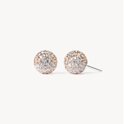 Champagne Sparkle Ball Stud Earrings - 10mm - Hillberg & Berk