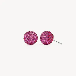 Cupid Sparkle Ball Stud Earrings - 10mm - Hillberg & Berk