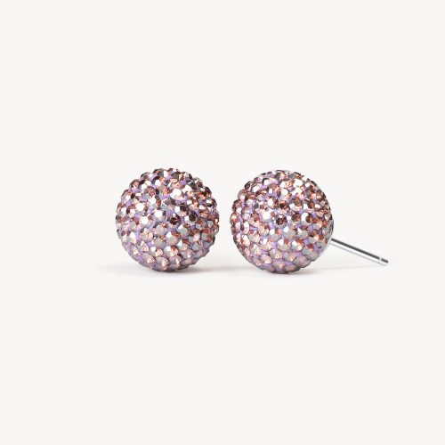 Tutu Holiday Sparkle Ball Stud Earrings - 12mm - Hillberg & Berk Limited Edition