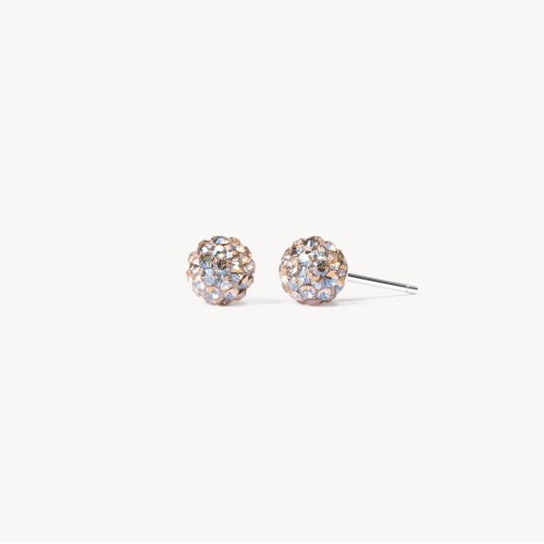Champagne Sparkle Ball Stud Earrings - 6mm - Hillberg & Berk