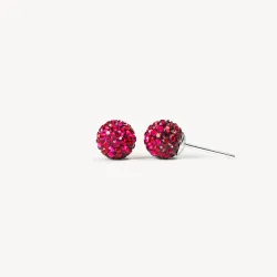 Curtain Call Holiday Sparkle Ball Stud Earrings - 8mm - Hillberg & Berk Limited Edition