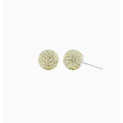 Limoncello Gelato Sparkle Ball Stud Earrings 10mm - Hillberg & Berk