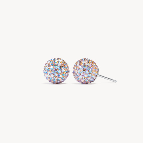 Ballet Slipper Holiday Sparkle Ball Stud Earrings - 10mm - Hillberg & Berk