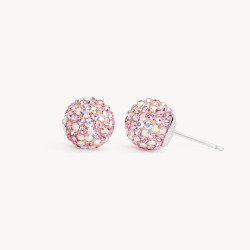 Poppy Sparkle Ball™ Stud Earrings 10mm - Hillberg & Berk
