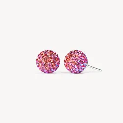 Wildflower Sparkle Ball Stud Earrings -10mm - Hillberg & Berk