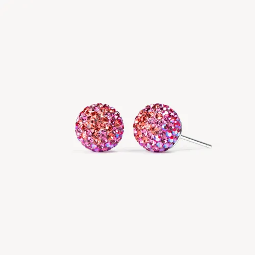 Wildflower Sparkle Ball Stud Earrings -10mm - Hillberg & Berk