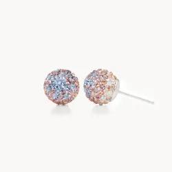 Ethereal Sparkle Ball Stud Earrings 10mm - Hillberg & Berk