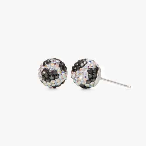 Cow Print Sparkle Stud Earrings 10mm- Hillberg & Berk LIMITED EDITION