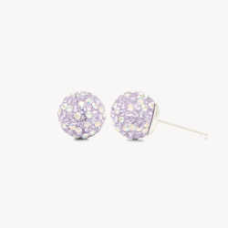 Orchid Sparkle Ball™ Stud Earrings 10mm - Hillberg & Berk