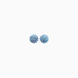 Celestial Sky Sparkle Ball Stud Earrings 10mm - Hillberg & Berk