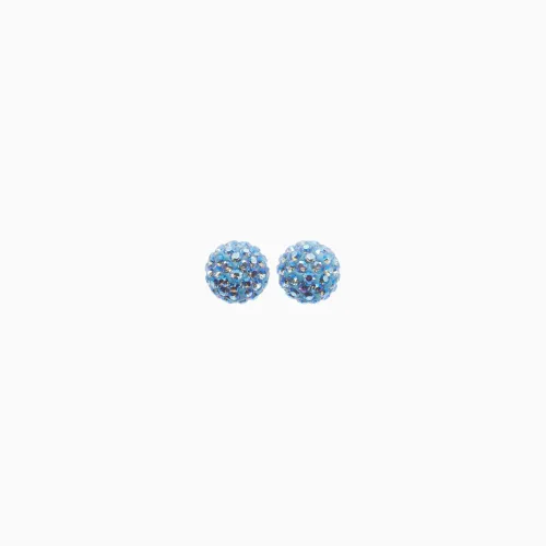 Celestial Sky Sparkle Ball Stud Earrings 10mm - Hillberg & Berk