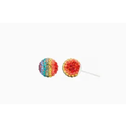 Bold Prism 10mm Sparkle Ball Stud Earrings- Hillberg & Berk LIMITED EDITION