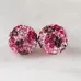 Camo (Rose Pink) 10mm Sparkle Ball Stud Earrings- Hillberg & Berk LIMITED EDITION