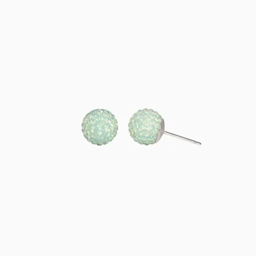 Succulent Sparkle Ball Stud Earrings - 12mm - Hillberg & Berk