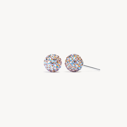 Ballet Slipper Holiday Sparkle Ball Stud Earrings - 8mm - Hillberg & Berk