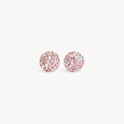 Poppy Sparkle Ball Stud Earrings 8mm - Hillberg & Berk